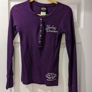 Harley Davidson Henley Top